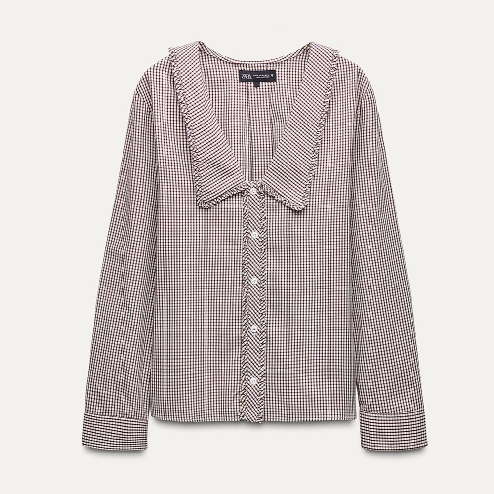 ZARA PETER PAN COLLARED BLOUSE